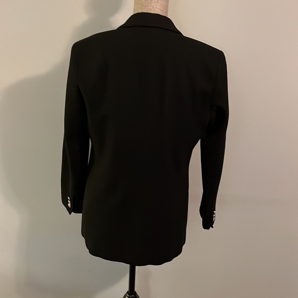 Vintage Stephanie Andrew’s Wool Double Breasted Oversized Tapered Blazer Size 6p - Picture 5 of 7